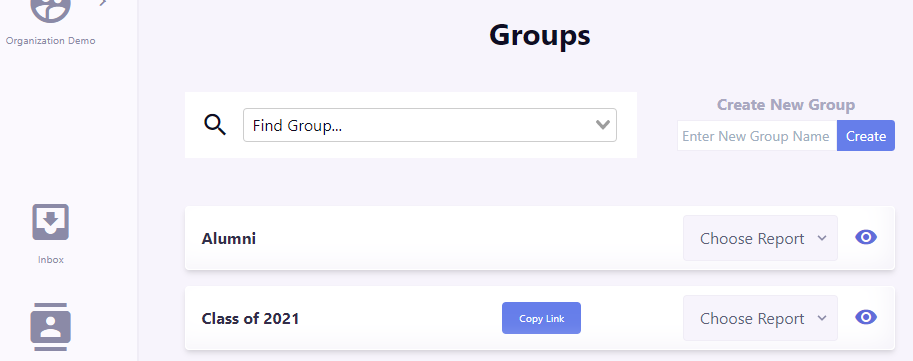 Groups Screen
