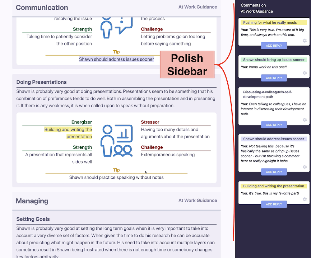 Polish Sidebar